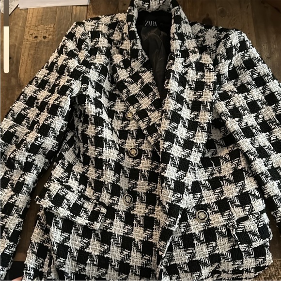 Zara houndstooth blazer worn a couple of times - Picture 3 of 4